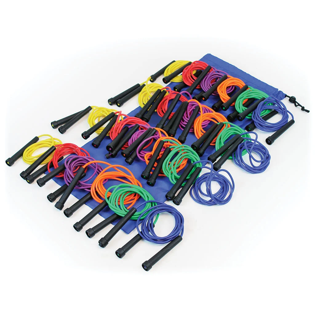 Coloured Plastic Skipping Ropes – Bag of 24