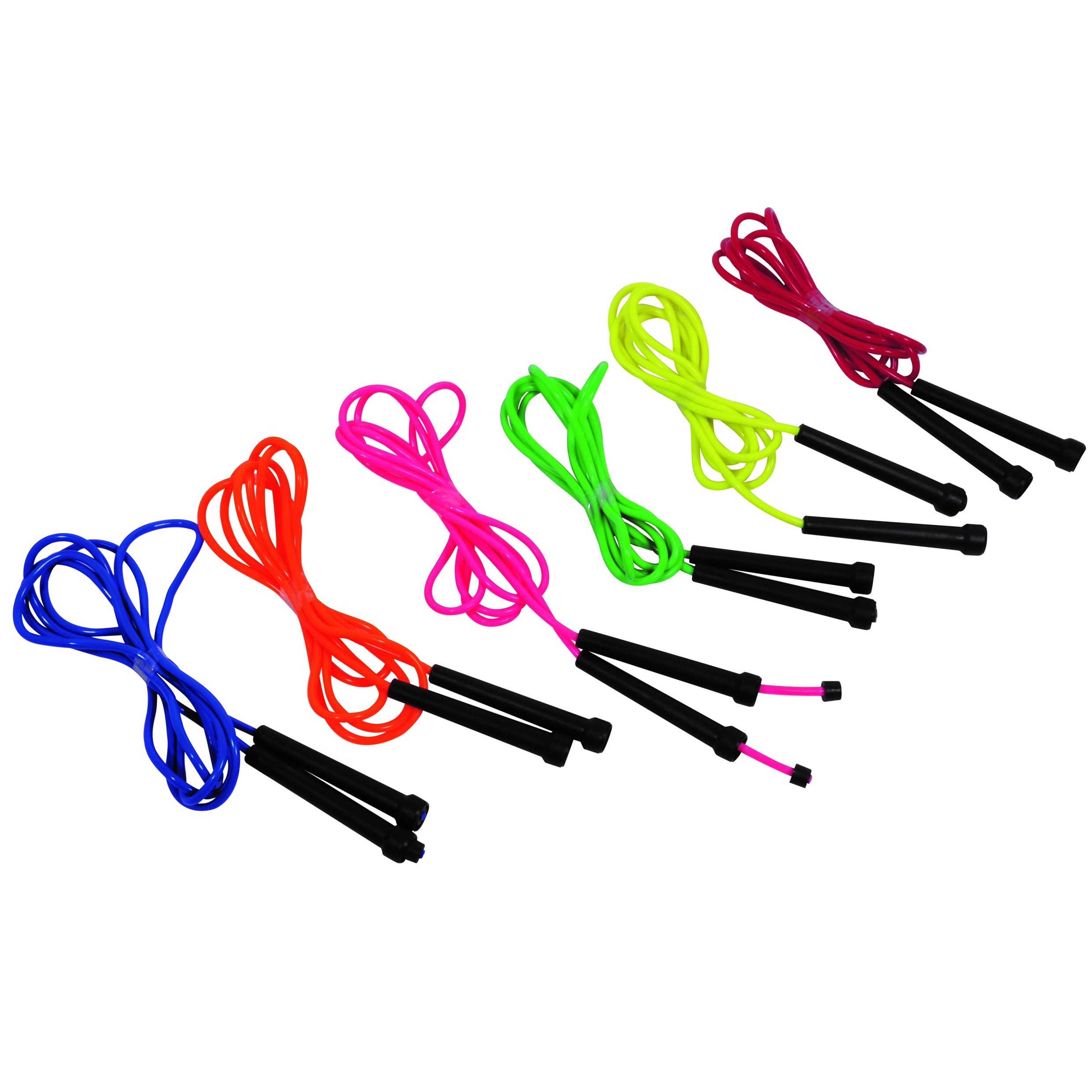 Coloured Plastic Skipping Ropes – Set of 6