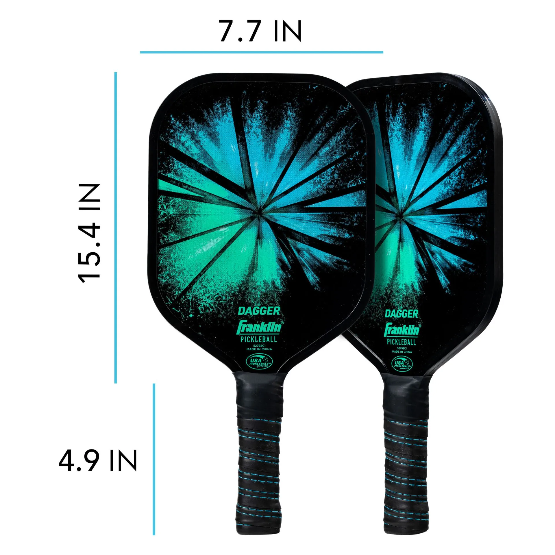Franklin Dagger 2 Player Pickleball Paddle and Ball Set