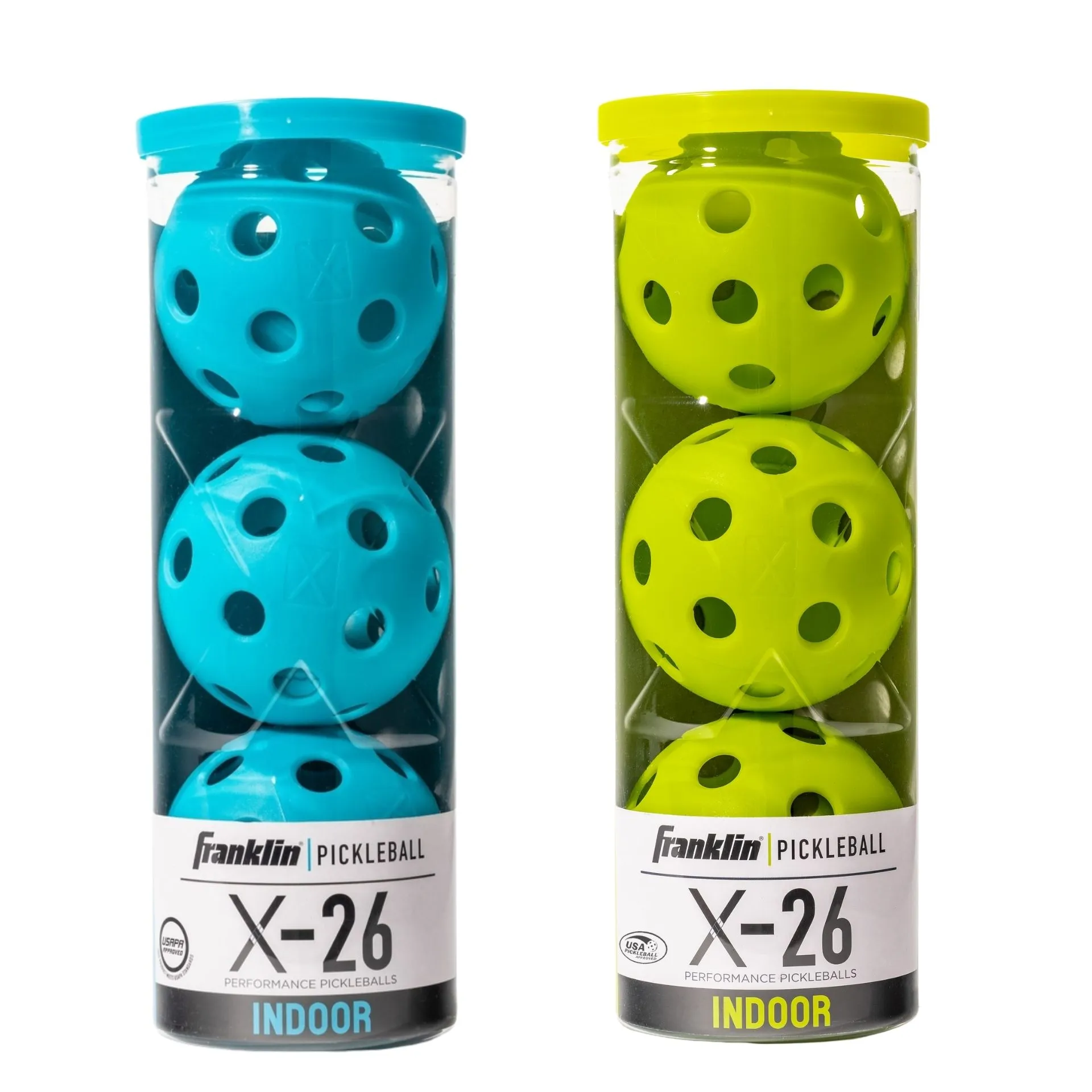 Franklin Indoor X-26 Pickleball – Pack of 3 Blue