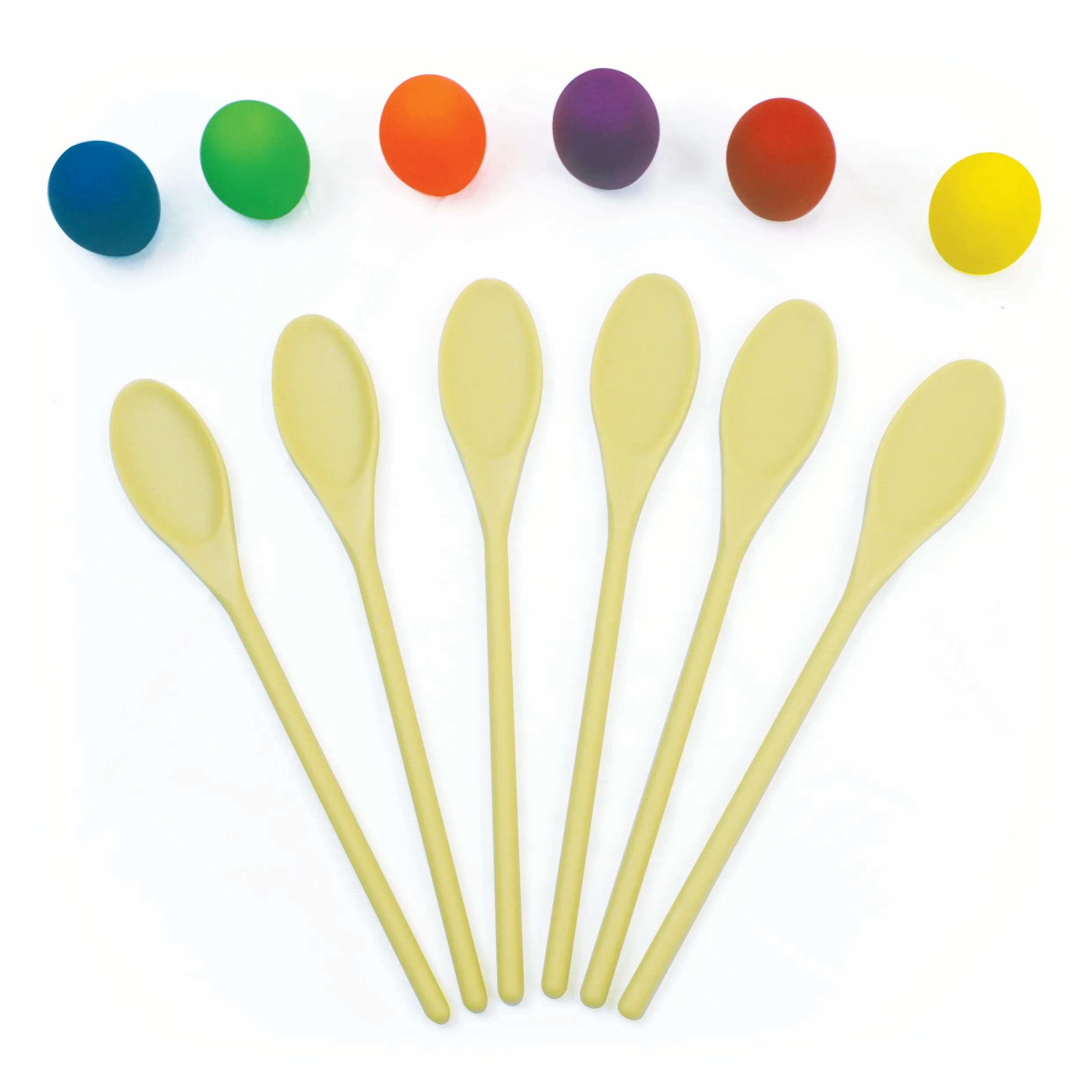 Coloured Egg & Spoon Set