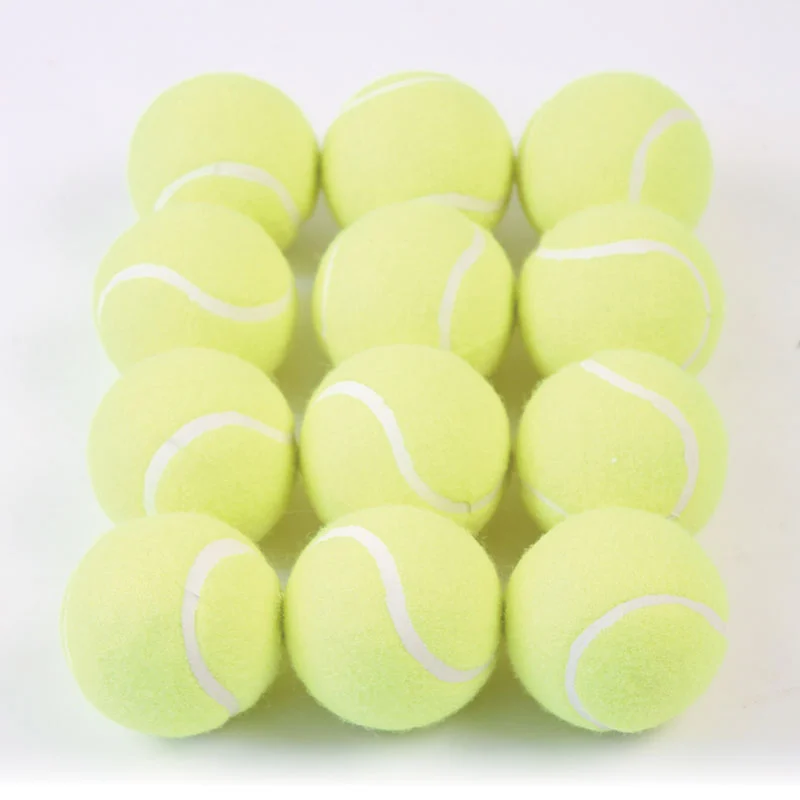 Coloured Tennis Ball Yellow – Set of 12